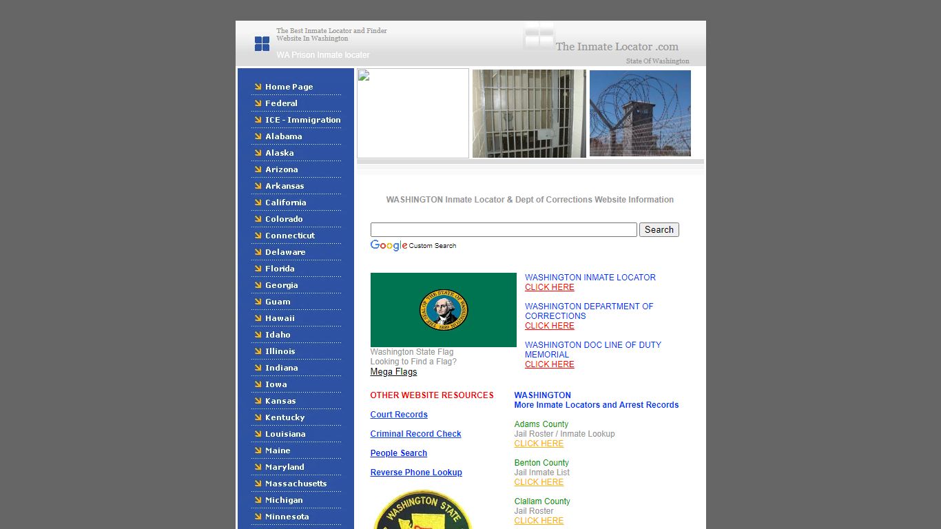 Washington DOC & Washington Inmate Locator, find inmates